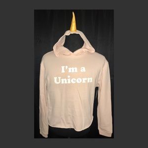 NEW “ I’m A Unicorn” Pullover Hoodie Juniors Med